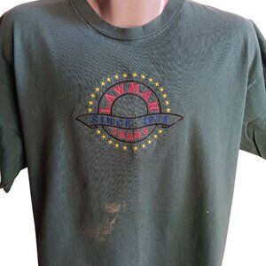 XL Vintage Single Stitch T-shirt Lawman Jeans Embroidered Graphic 1990's USA